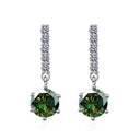 Moissanite Earrings in Sterling Silver Style