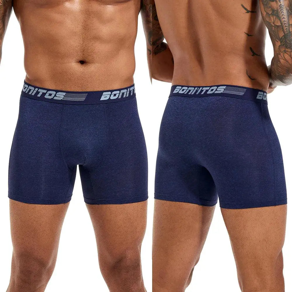 5 Pack Mens Polyester Boxer Briefs Underwear Set 2023