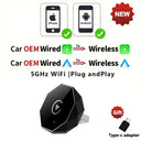 2 In 1 Wireless CarPlay Android Auto Adapter For Cars Plug And Play Easy