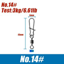 Sea Fishing Snap Hooks Durable Stainless Steel Connector Set