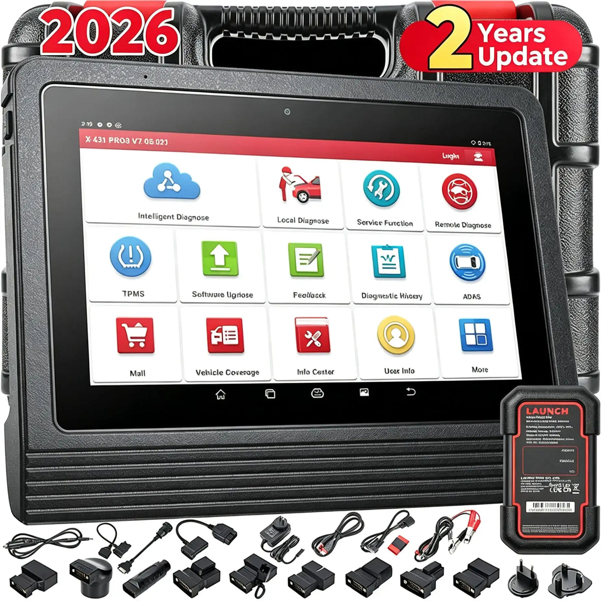 LAUNCH X431VPLUS V5.0 Car Diagnostic Tool Professional Automotive Diagnosis Scanner Auto Scan Diagnost OBD2 2 Years Free Update