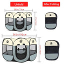 Portable Pet Tent House Lightweight Oxford Outdoor Playpen