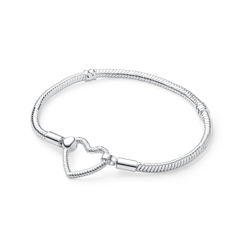 Sterling Silver Bracelet Bangles Love