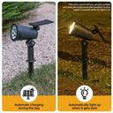 Rgb Solar Led Spotlights Waterproof Kit