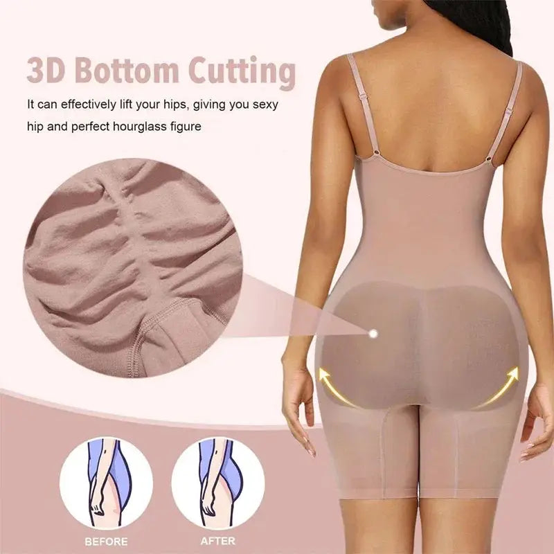Women's Full Body Shaper Bodysuit Tummy Control Butt Lifter