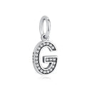 Sterling Silver Charm A-z Letters