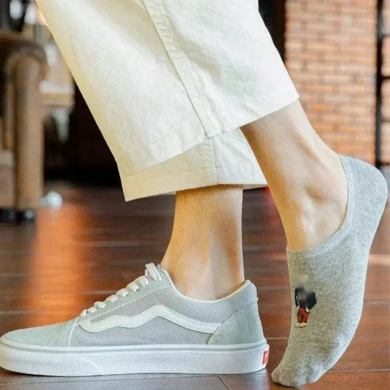 Adorable Cartoon Bear Non Slip Ankle Slippers For Men