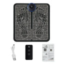 Electric Foot Massager Pad Neck Massage Set Portable Home Fatigue Relief Muscle Vibration Massage Pad Back Neck Massager