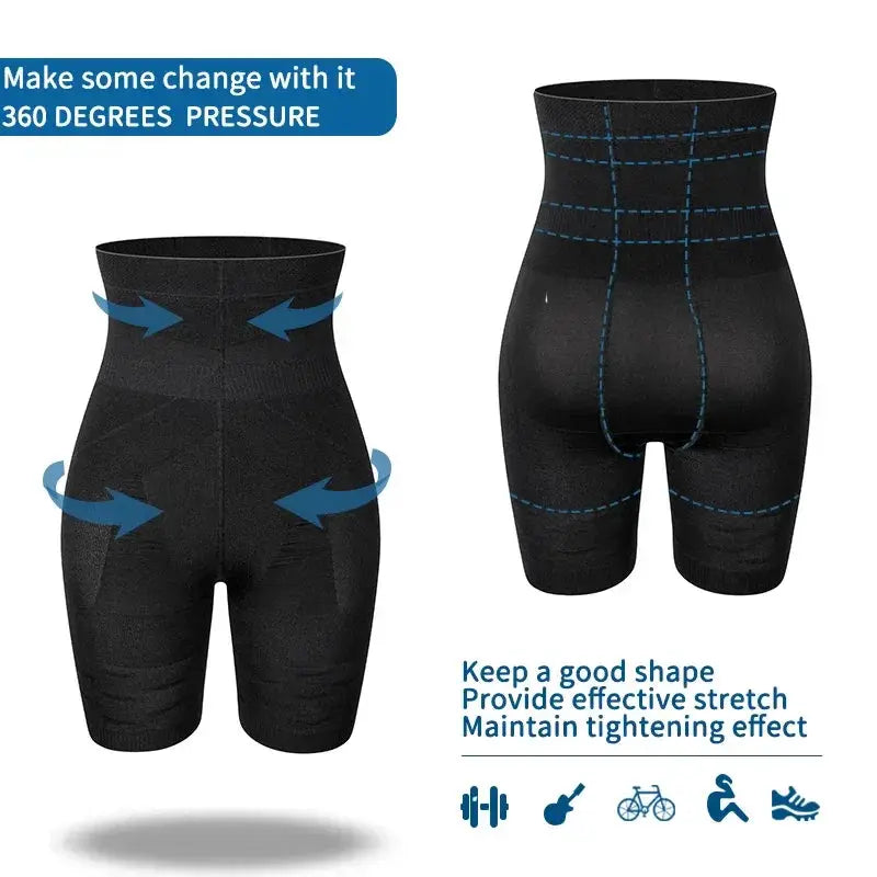 Men High Waist Slimming Shapewear Shorts Tummy Control