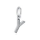 Sterling Silver Charm A-z Letters