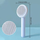 Pet Grooming Combo Self-Cleaning Slicker Dog Brush Tool