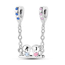 Silver Plated Dangle Charm Beads