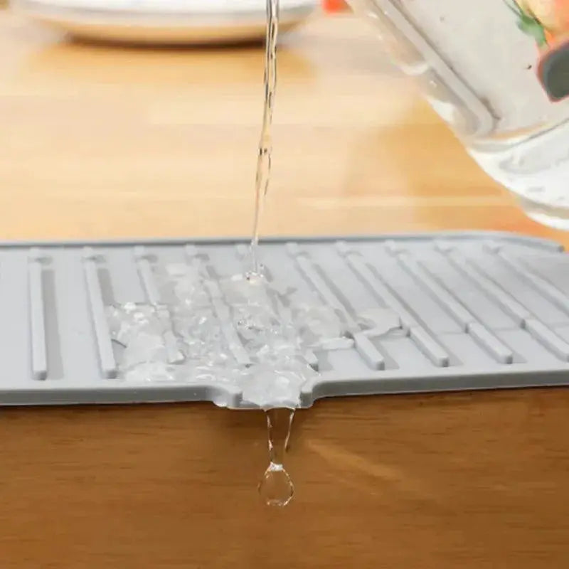 Kitchen Splash Guard Mat Stylish Water Ripple Design