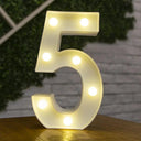Battery-Operated LED Alphabet Lights for Home and Party Decor