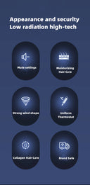 Professional Hair Dryer High Power Blue Light