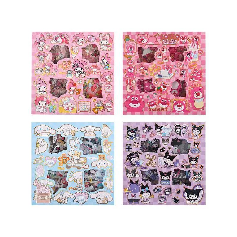 Sanrio Sticker Set With Cinnamoroll And Melody Characters