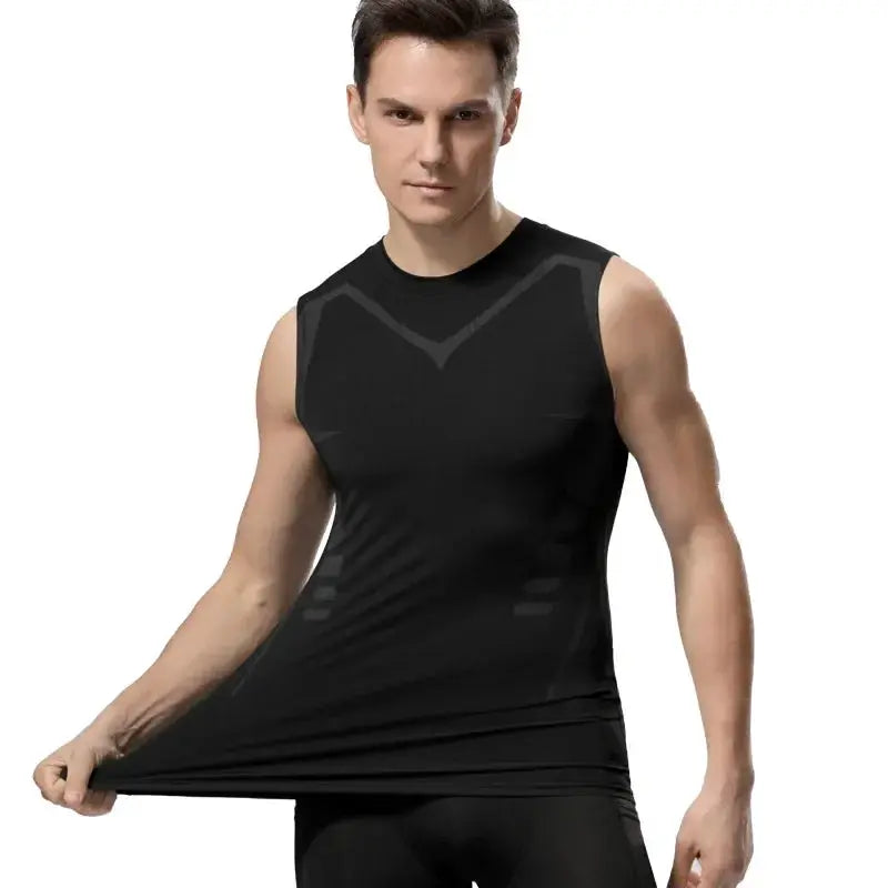 Compression Tank Top For Men Gym Shirt Sleeveless Quick Dry