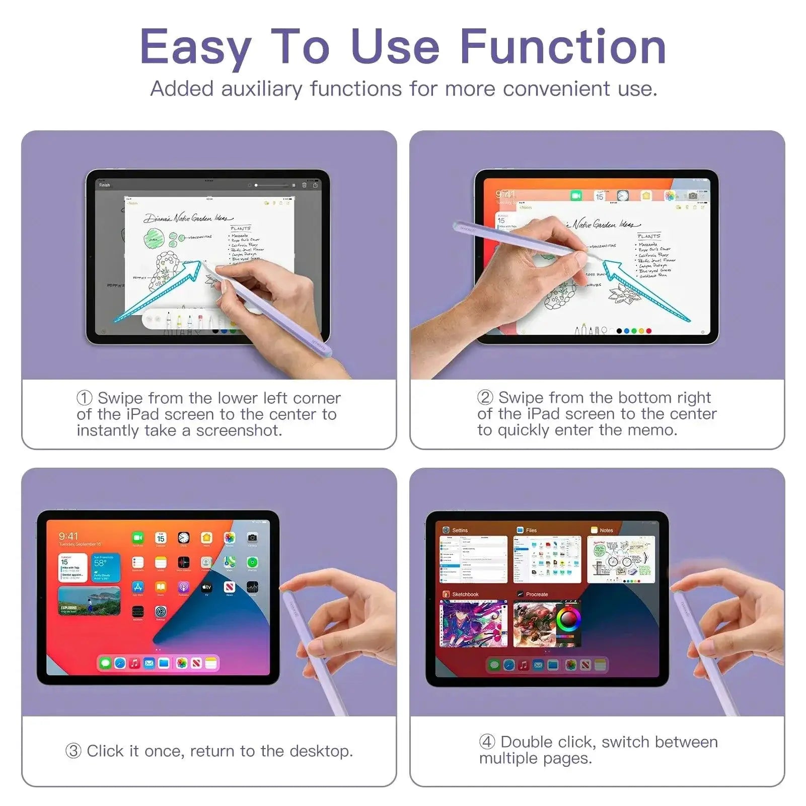 GOOJODOQ Pencil Stylus Wireless Charging Seamless Connection