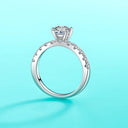 Moissanite Ring in Sterling Silver CB0803
