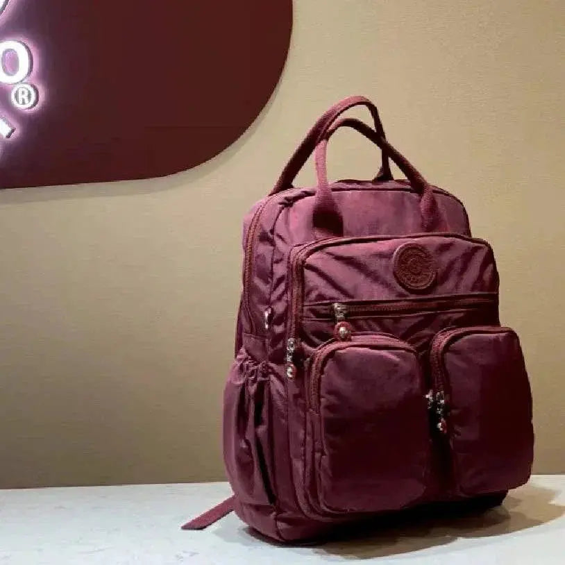 Waterproof Laptop Backpack for Women USB — Grey Khaki