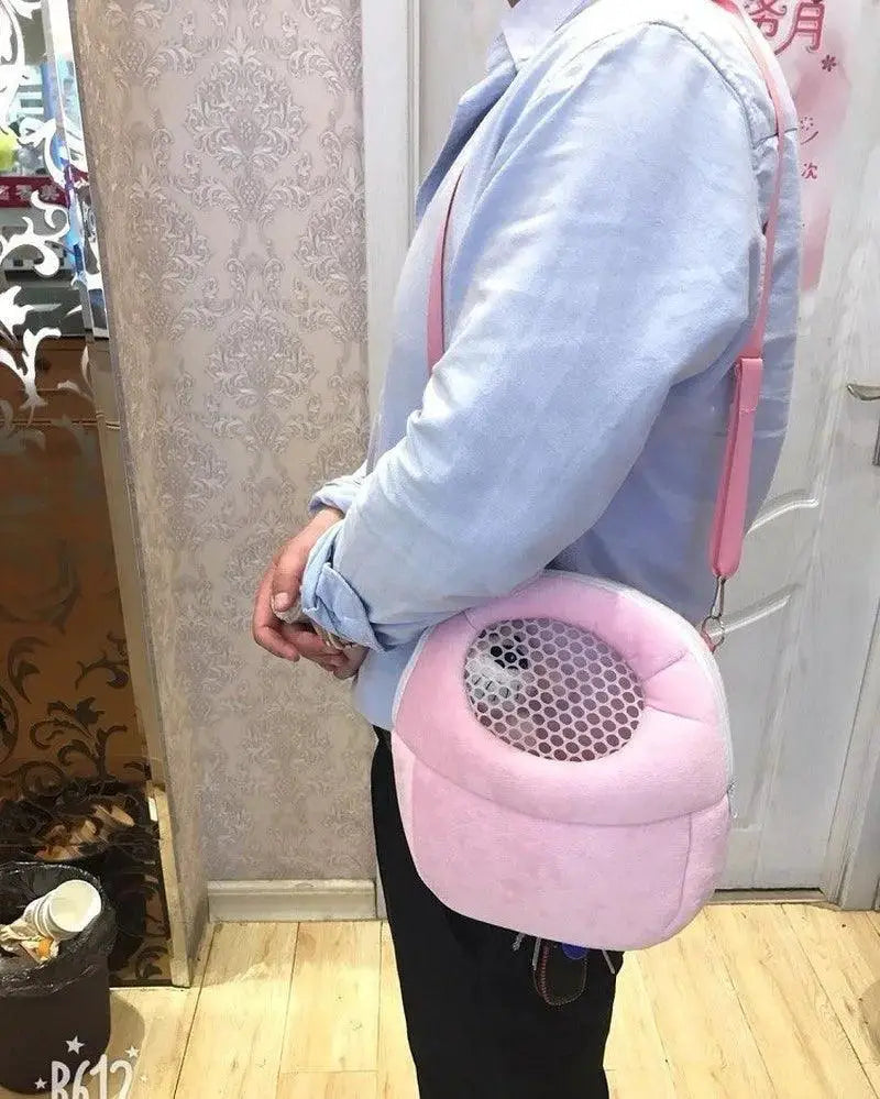 Cozy Velvet Pet Carrier Safe And Stylish Travel Bag