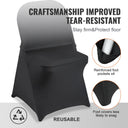 Black Stretch Spandex Chair Cover