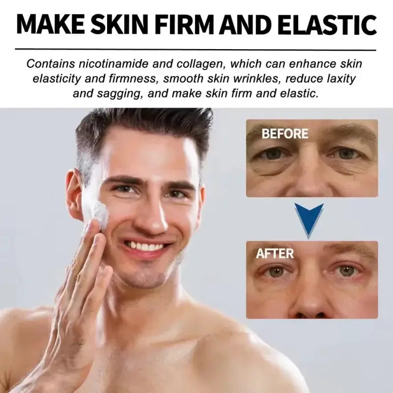 Retinol Eye Bag Removal Cream For Men Anti-Wrinkle Firming Skin Fades Fine Lines Anti Dark Circle Puffiness Brightening Eye Care
