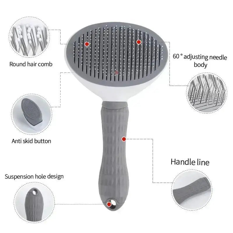 Hair Remover Brush For Pets Gentle Grooming Tool Easy To Use