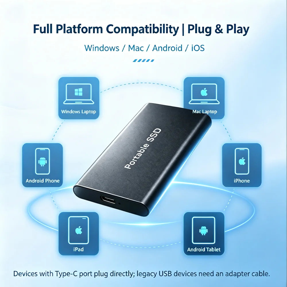 USB Laptop External SSD Drive