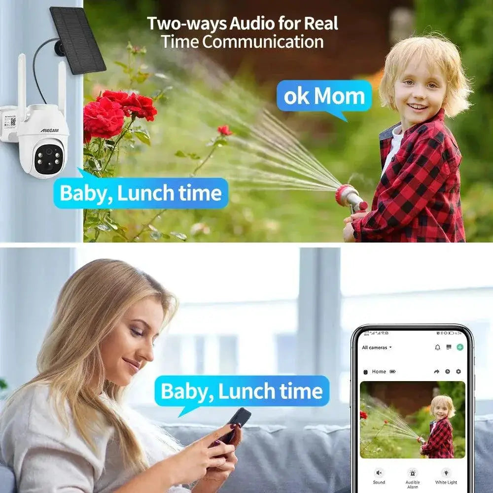 Solar Outdoor Security Camera Premium Surveillance System