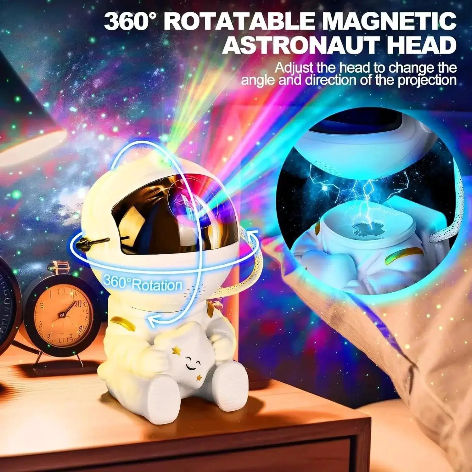 Astronaut Galaxy Star Projector Starry Night Light Lamp
