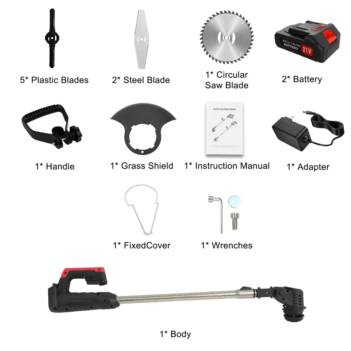 Grass Trimmer U-Handle Weed Whacker Lawn Mowers Inches Telescopic — product view 8