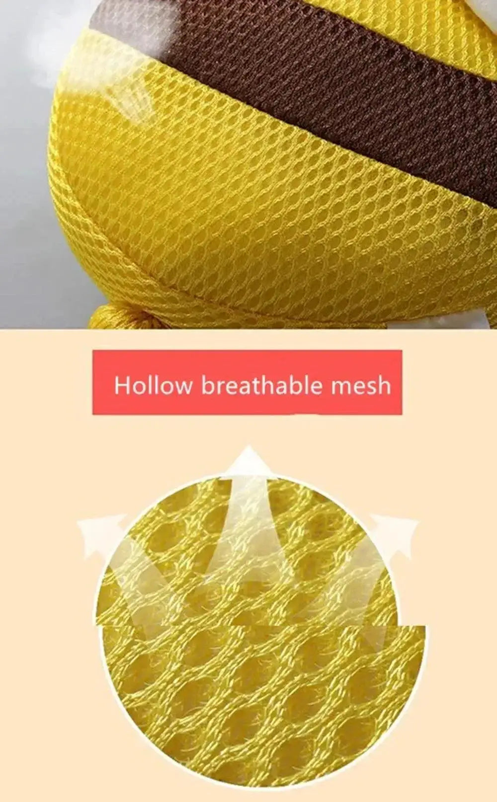 Toddler Head Protector Backpack Cushion For Safe Play