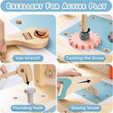 Robotime Wooden Kids Tool Bench Set