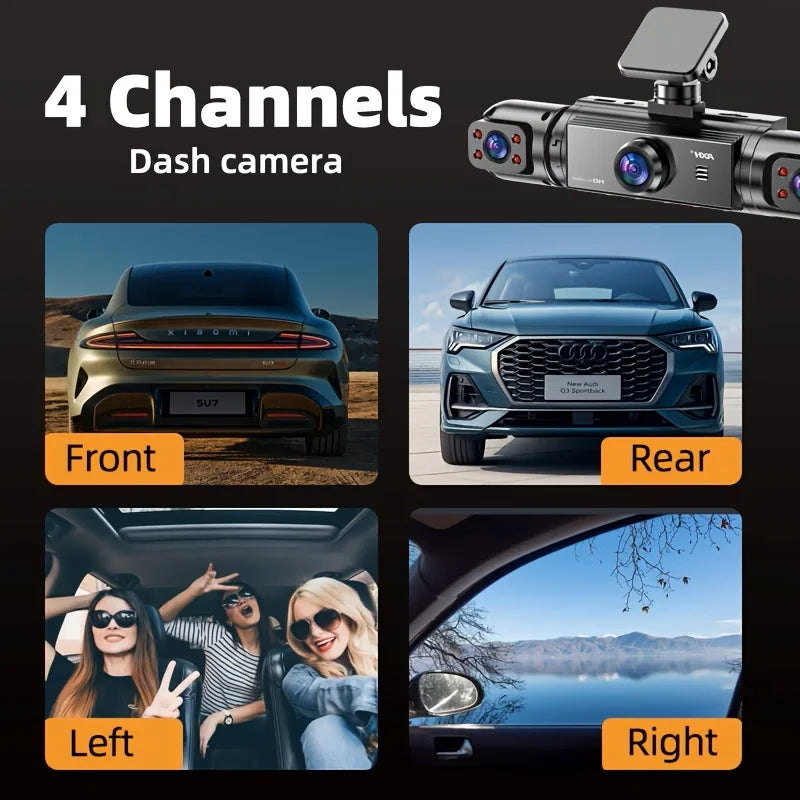 BCUOZ ° Dashcam Front Rear Left Right Car Cameras Super — product view 5