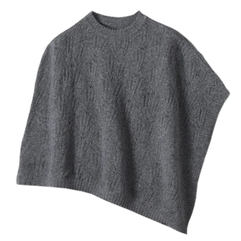 Cashmere Cable Knit Winter Poncho
