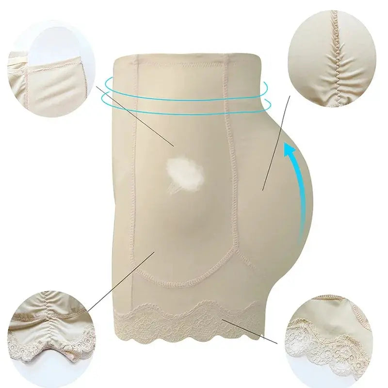 Curvy Control Panties With Removable Pads Seamless Shaper