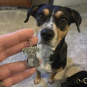 Personalized Engraved Pet Photo Keychain Custom Jewelry Gift