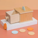 Montessori Macaroon Color Spinning Drum Matching Coin Box