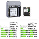 M.2 NVMe SSD Enclosure USB C Adapter Blazing Data Transfer Speeds