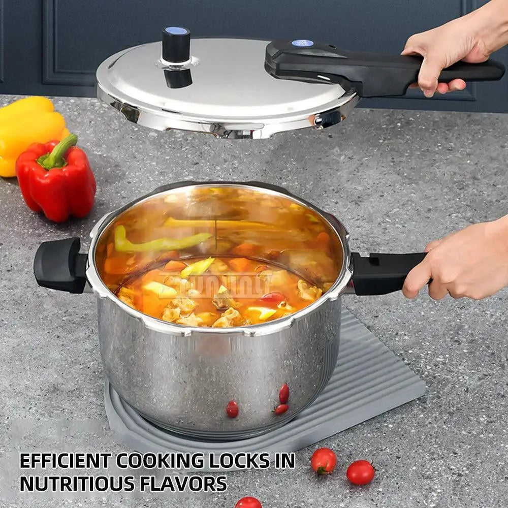 Gas Induction Compatible Stainless Steel Pressure Cooker