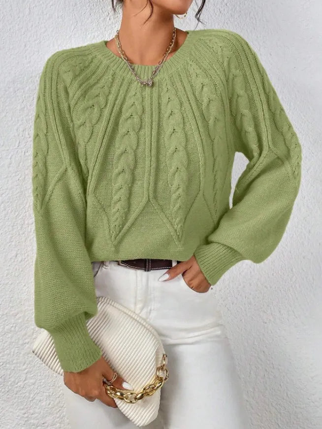 Ribbed Long Sleeve Commuter Sweater