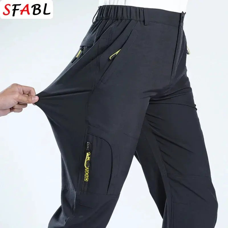 Men Outdoor Hiking Pants Quick Dry Travel Trousers L5XL