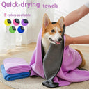 Pet Towel Bathrobe Soft Fiber Absorbent Quick Dry Washcloth