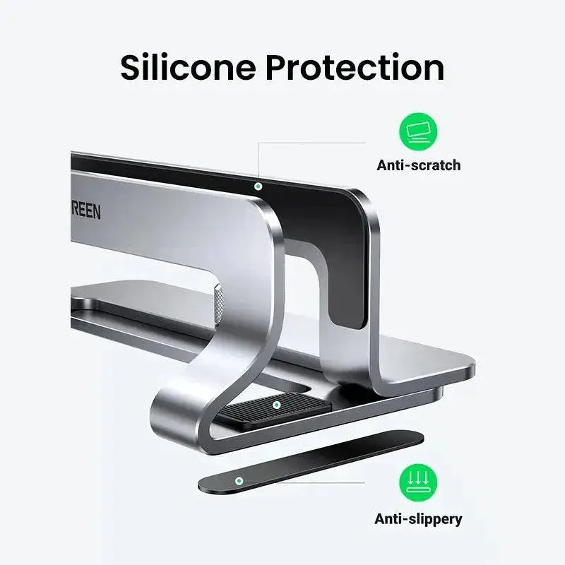 Vertical Laptop Stand Aluminum Dock For Space Saving