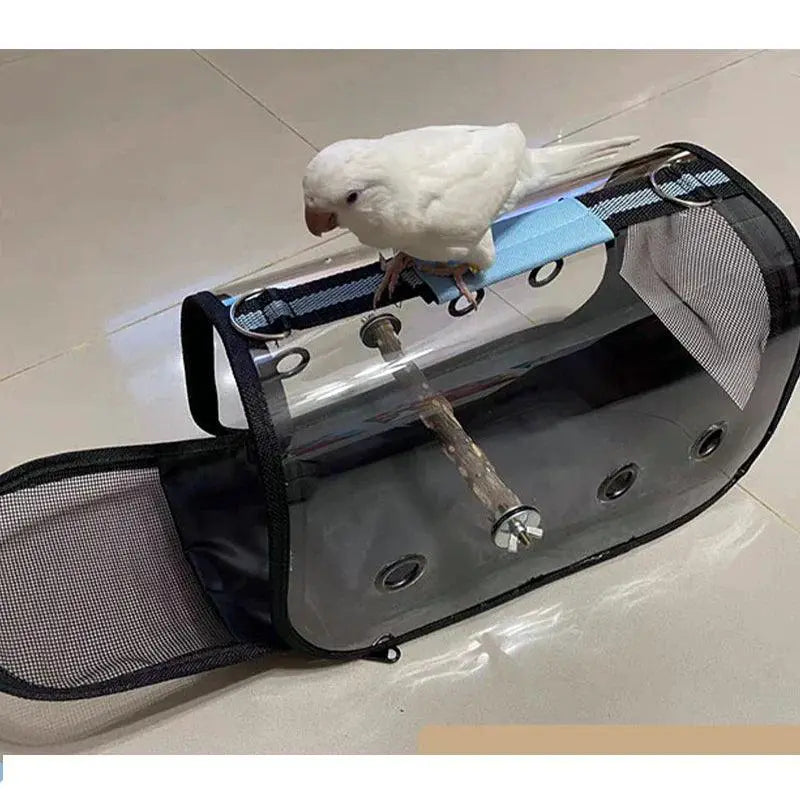 ClearView Transparent Parrot Carrier Bag for Travel Easy