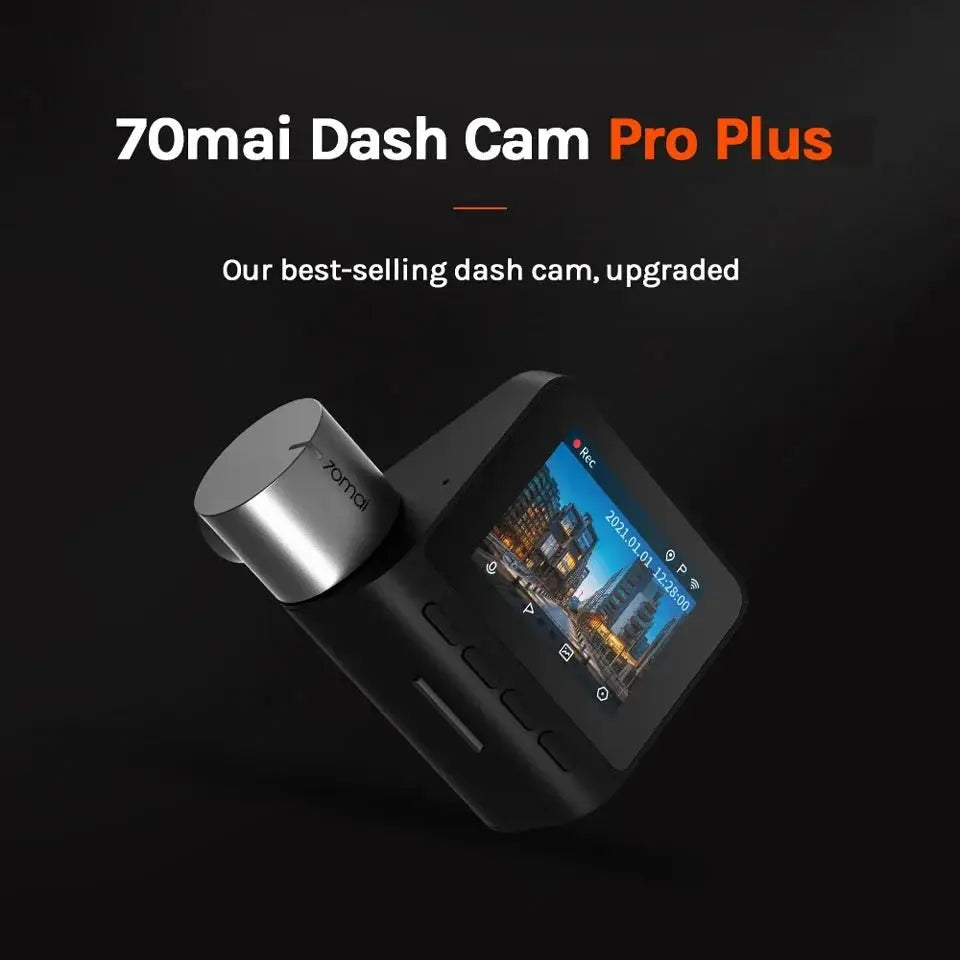 70mai Dash Cam Pro Plus A500S 1944P ADAS GPS 140FOV Front and Rear Cam - stepyours.com