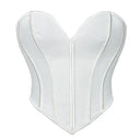 Women Overbust Corsets Crop Tops Golden Printed Bustiers