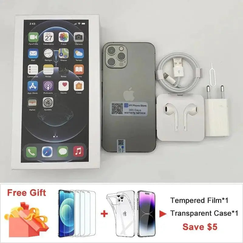 Apple iPhone 12 Pro Unlocked 5G Smartphone A14 Bionic Chip