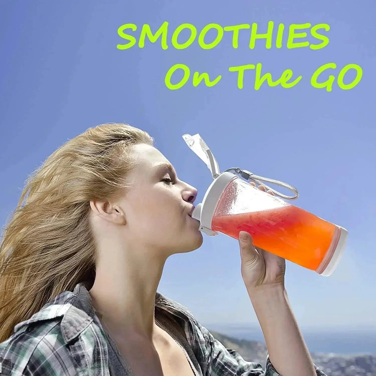 Portable Blender 600ML Electric Juicer For Smoothies Travel